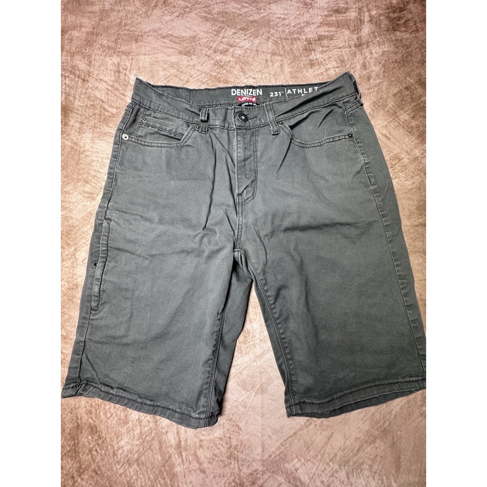 Levis 231 Shorts 30 X 11 Mens Grey Athletic Fit Denim Bermuda Casual Jean Shorts